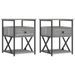 Tables de chevet 2 pcs sonoma gris 40x42x55cm bois d'ingénierie - Photo n°1