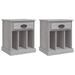 Tables de chevet 2 pcs sonoma gris 43x36x50 cm - Photo n°1