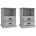 Tables de chevet 2 pcs sonoma gris 43x36x60 cm - Photo n°1