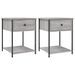 Tables de chevet 2 pcs sonoma gris 44x45x58 cm bois ingénierie - Photo n°1