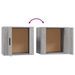 Tables de chevet 2 pcs Sonoma gris 50x39x47 cm - Photo n°9