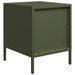 Tables de chevet 2 pcs vert olive 35x39x43,5 cm acier - Photo n°8