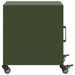 Tables de chevet 2 pcs vert olive 36x39x43,5 cm acier - Photo n°7