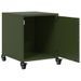 Tables de chevet 2 pcs vert olive 36x39x43,5 cm acier - Photo n°10