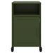 Tables de chevet 2 pcs vert olive 36x39x59 cm acier - Photo n°5