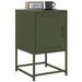 Tables de chevet 2 pcs vert olive 36x39x60,5 cm acier - Photo n°1