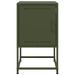 Tables de chevet 2 pcs vert olive 36x39x60,5 cm acier - Photo n°5