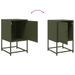 Tables de chevet 2 pcs vert olive 36x39x60,5 cm acier - Photo n°10