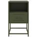 Tables de chevet 2 pcs vert olive 36x39x60,5 cm acier - Photo n°5