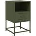 Tables de chevet 2 pcs vert olive 36x39x60,5 cm acier - Photo n°6