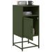 Tables de chevet 2 pcs vert olive 36x39x78 cm acier - Photo n°3