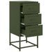 Tables de chevet 2 pcs vert olive 36x39x78 cm acier - Photo n°9