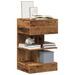 Tables de chevet 2 pcs vieux bois 40x35x65 cm bois d’ingénierie - Photo n°1