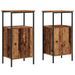 Tables de chevet 2 pcs vieux bois 41x31x80 cm bois d'ingénierie - Photo n°2