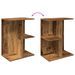 Tables de chevet 2 pcs vieux bois 46,5x29x61 cm bois ingénierie - Photo n°8