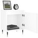 Tables de chevet 2pcs blanc brillant 40x30x50cm bois ingénierie - Photo n°4