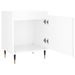 Tables de chevet 2pcs blanc brillant 40x30x50cm bois ingénierie - Photo n°6