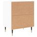 Tables de chevet 2pcs blanc brillant 40x30x50cm bois ingénierie - Photo n°8