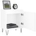 Tables de chevet 2pcs blanc brillant 40x30x50cm bois ingénierie - Photo n°4