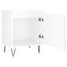 Tables de chevet 2pcs blanc brillant 40x30x50cm bois ingénierie - Photo n°6