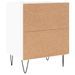 Tables de chevet 2pcs blanc brillant 40x30x50cm bois ingénierie - Photo n°8