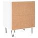 Tables de chevet 2pcs blanc brillant 40x30x50cm bois ingénierie - Photo n°7