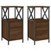 Tables de chevet 2pcs chêne marron 34x35,5x70cm bois ingénierie - Photo n°1