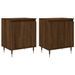 Tables de chevet 2pcs chêne marron 40x30x50cm bois d'ingénierie - Photo n°2