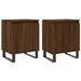 Tables de chevet 2pcs chêne marron 40x30x50cm bois d'ingénierie - Photo n°1