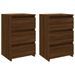 Tables de chevet 2pcs Chêne marron 40x35x62,5cm Bois ingénierie - Photo n°2