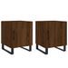 Tables de chevet 2pcs chêne marron 40x40x50cm bois d'ingénierie - Photo n°1