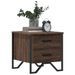 Tables de chevet 2pcs chêne marron 40x41x40cm bois d'ingénierie - Photo n°4