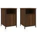 Tables de chevet 2pcs Chêne marron 40x42x60cm Bois d'ingénierie - Photo n°1