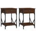 Tables de chevet 2pcs Chêne marron 40x42x60cm Bois d'ingénierie - Photo n°2