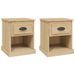 Tables de chevet 2pcs chêne sonoma 39x39x47,5cm bois ingénierie - Photo n°1