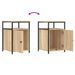 Tables de chevet 2pcs chêne sonoma 40x42x60cm bois d'ingénierie - Photo n°10