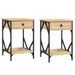 Tables de chevet 2pcs chêne sonoma 40x42x60cm bois d'ingénierie - Photo n°2