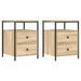 Tables de chevet 2pcs chêne sonoma 44x45x60cm bois d'ingénierie - Photo n°1