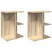 Tables de chevet 2pcs chêne sonoma 46,5x29x61cm bois ingénierie - Photo n°2