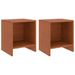 Tables de chevet 2pcs Marron miel 35x30x40cm Bois de pin massif 2 - Photo n°1