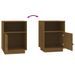 Tables de chevet 2pcs Marron miel 40x34x55cm Bois de pin massif - Photo n°9