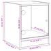 Tables de chevet avec portes en verre 2 pcs blanc 35x37x42 cm - Photo n°12