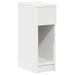 Tables de chevet avec tiroir 2 pcs blanc 20x36x60 cm - Photo n°5