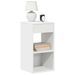Tables de chevet avec tiroir 2 pcs blanc 35x34x66,5 cm - Photo n°1