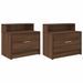 Tables de chevet avec tiroir 2 pcs chêne marron 51x31x47 cm - Photo n°2