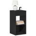 Tables de chevet avec tiroir 2 pcs chêne noir 35x34x66,5 cm - Photo n°1