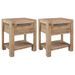 Tables de chevet avec tiroirs 2 pcs 40x30x48 cm Bois d'acacia - Photo n°1
