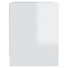 Tables de chevet Blanc brillant 45x34x44,5 cm - Lot de 2 - Photo n°7
