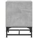 Tables de chevet et portes vitrées 2 pcs gris béton 35x37x50 cm - Photo n°8