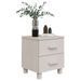 Tables de chevet HAMAR 2 pcs Blanc 40x35x44,5 cm Bois massif - Photo n°7